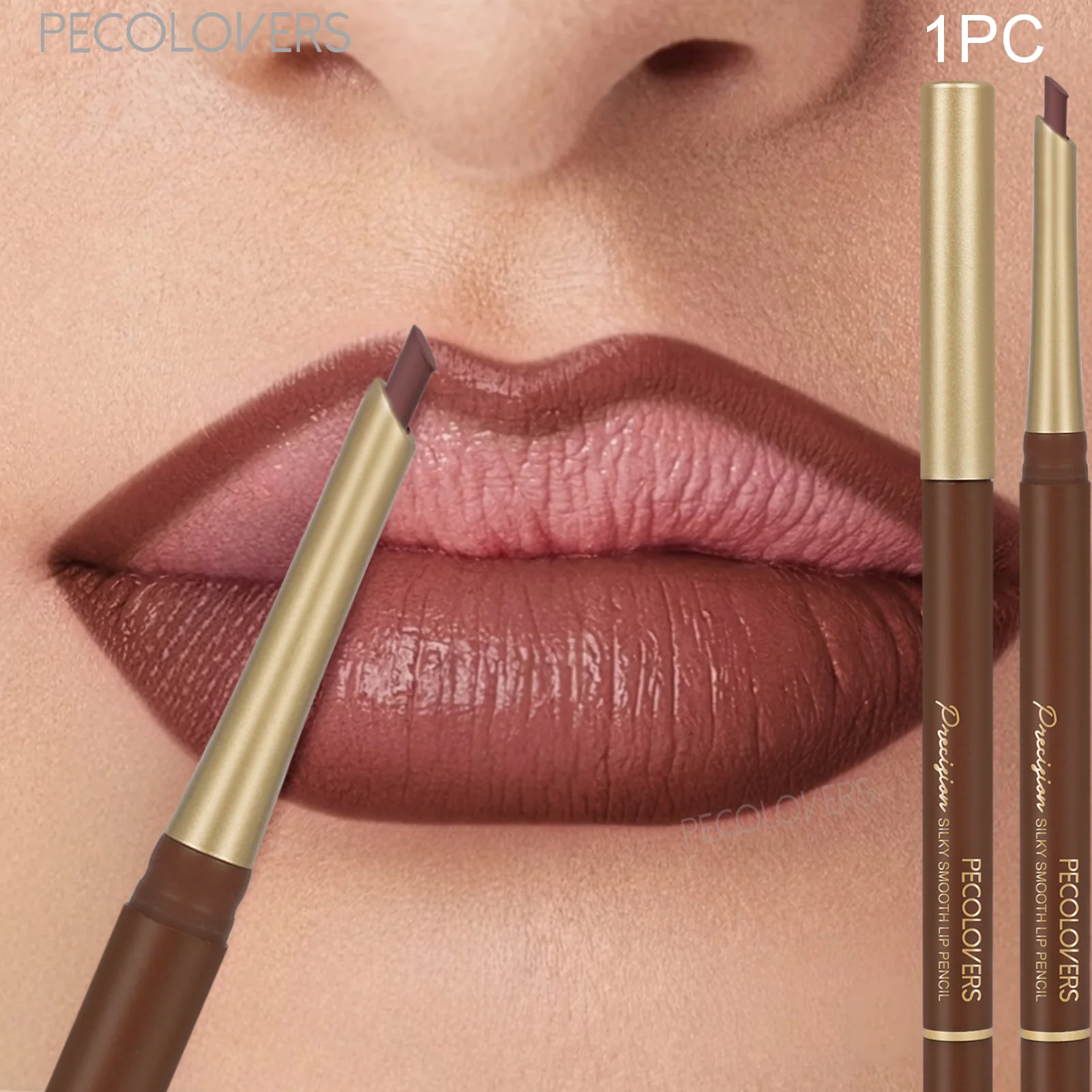 1PC Matte Lipstick Lip Liner Pen Nude Color Long-Lasting Waterproof Smooth Lip Liner Ideal Gift For Mother's Day Makeup