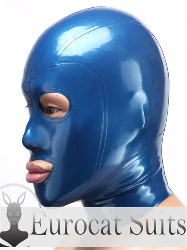 latex fetish hood Eurocat suits sexy bodysuitrubber catsuits  clubwearing male rubber bodysuit  cosplay costumeMASK BASIC MAD