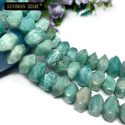 AAA Natural Amazonite Stone Beads Special Shape Loose Gemstone for Jewelry Making DIY Bracelet Earrings Accessories 6x11mm