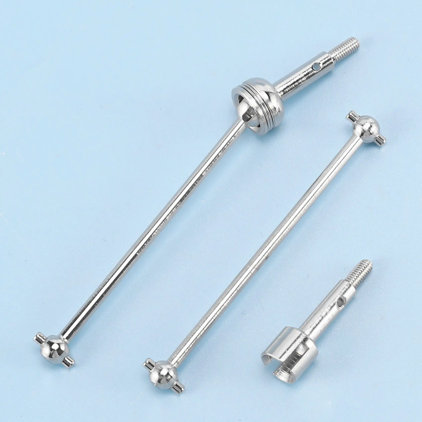 4Pcs Metal Front & Rear CVD Drive Shaft for 144001 124018 124019 RC Car Upgrade Parts Accessories