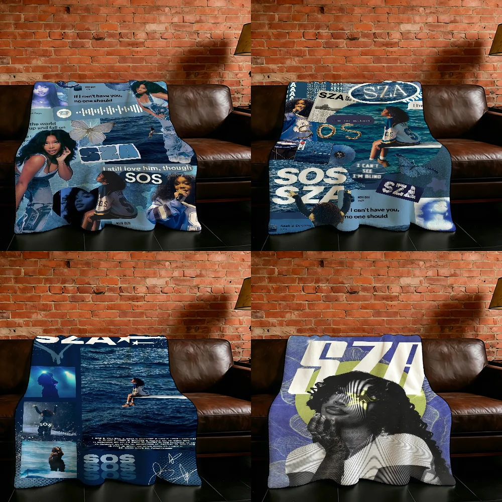 Singer S-SZA SOS Blanket Flannel Warm Soft Throw Blanket For Room Sofa Childish Birthday Gifts