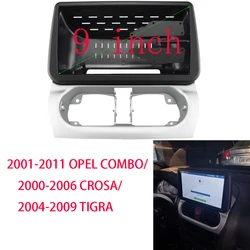 For 2001-2011 OPEL COMBO/ CROSA/TIGRA (9INCH) Car Radio Fascias Android GPS Stereo Player Panel Dash Frame