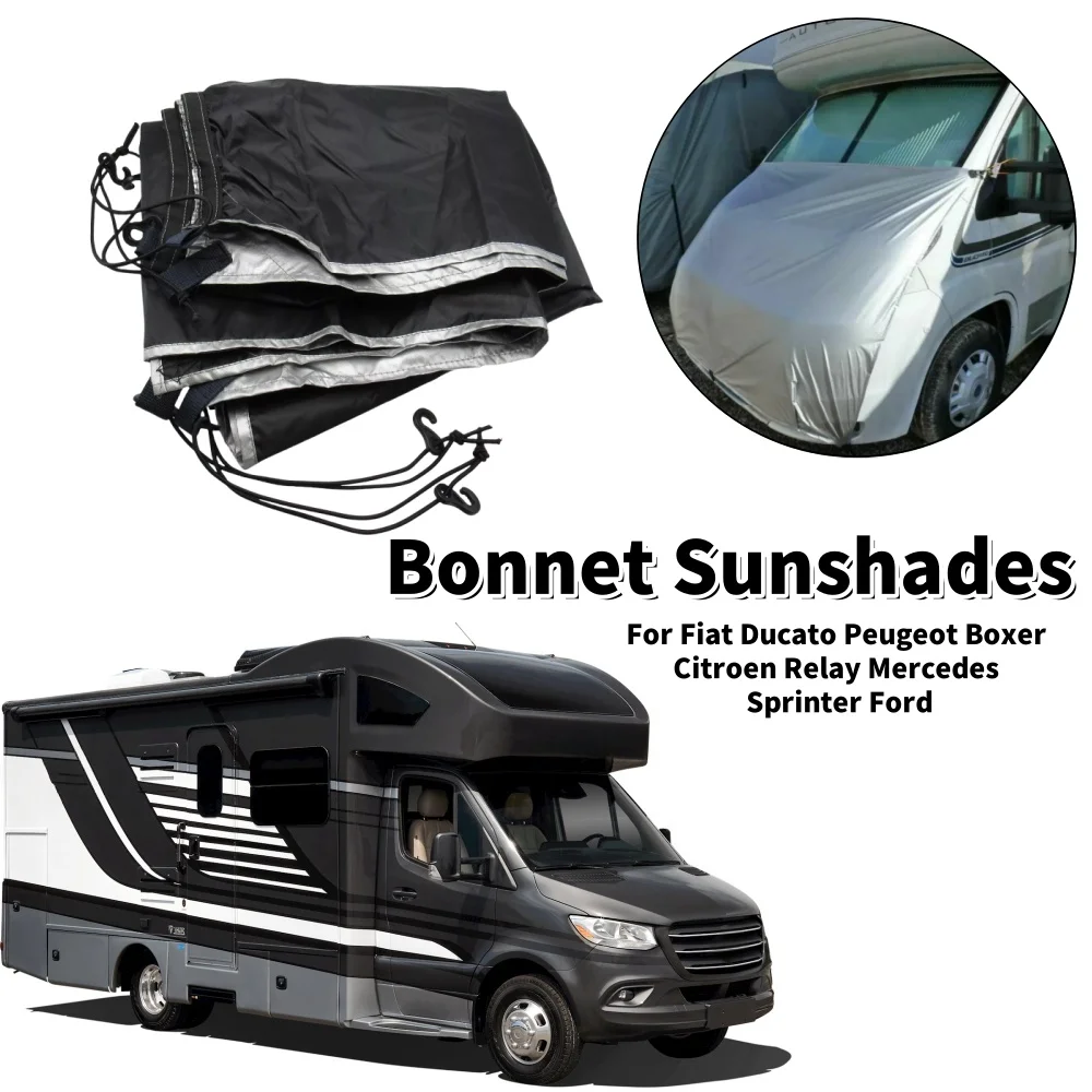 RV بونيه ظلال الشمس أقنعة الشمس الثلوج الغطاء الواقي لشركة فيات دوكاتو بيجو الملاكم سيتروين التتابع مرسيدس سبرينتر فورد