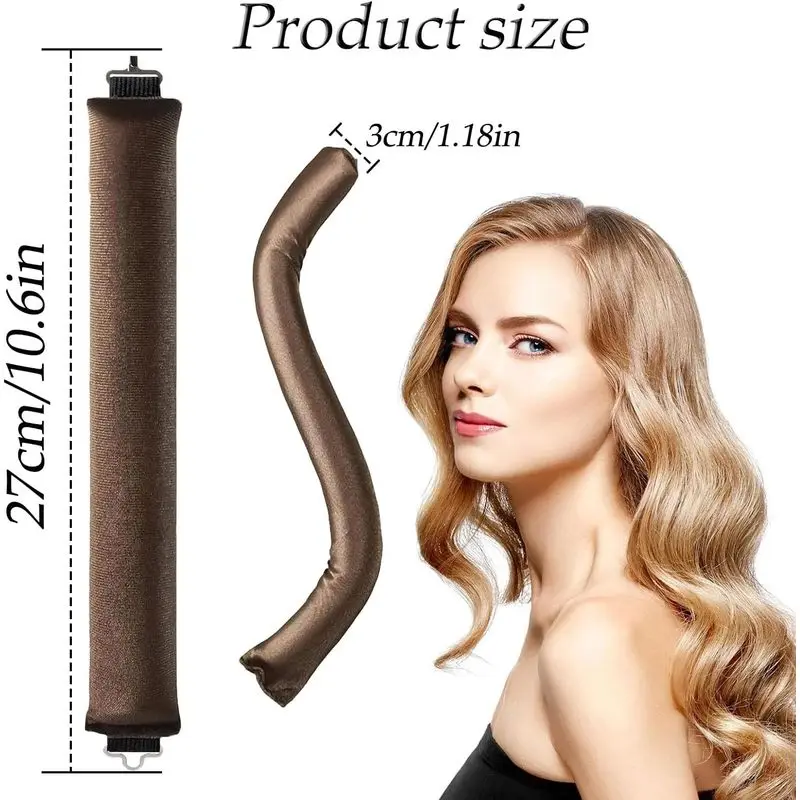 3 Pack Overnight Heatless Rods Curls Blowout Suede Flexi Rods for  No Heat Styling Tools Soft Hair Rollers for All Hair Type  hj