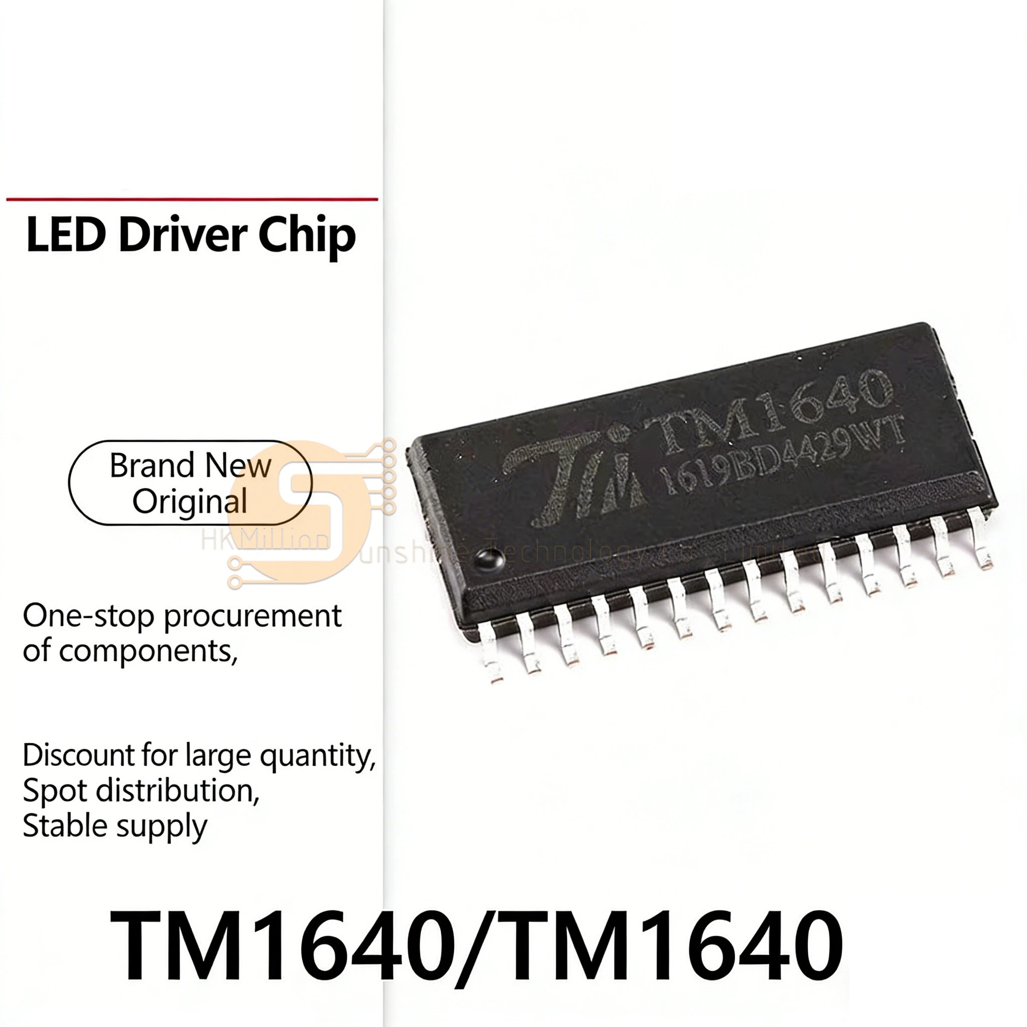 10pcs/20pcs/50pcs TM1640 TM1640B LED Display Driver IC SOP-28 SSOP-28 For 8-Segment x 16-Digit New Original