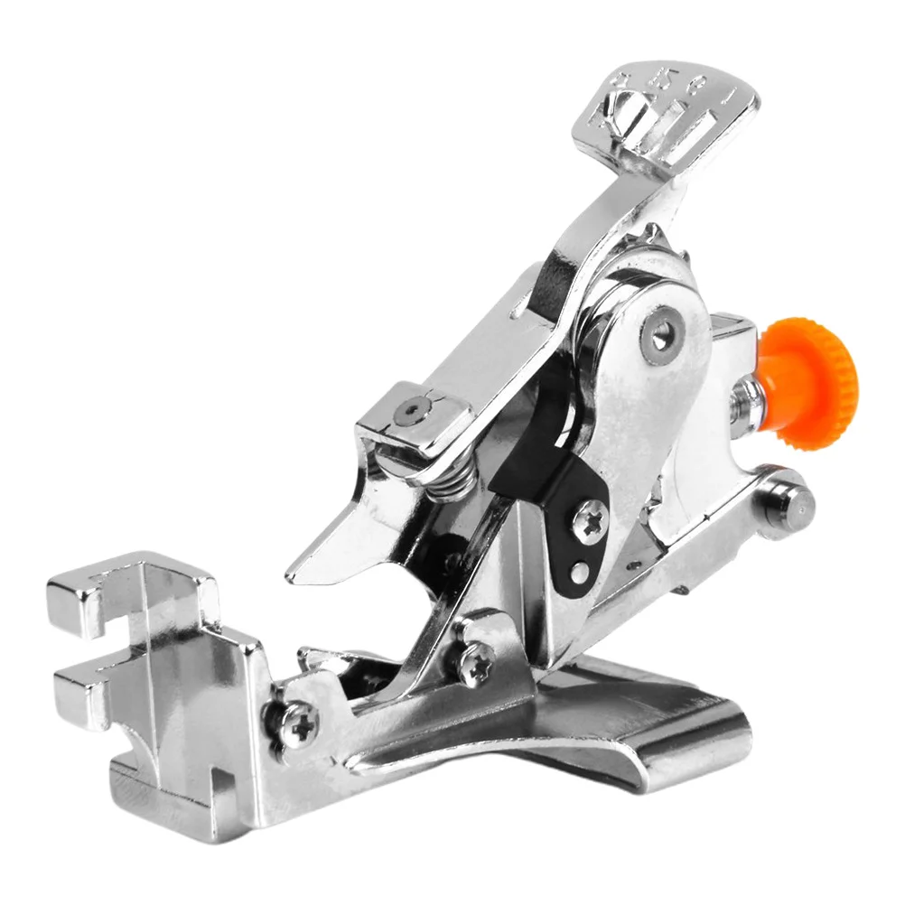 

1pc Sewing Machine Presser Foot For Elastic Fabric Yellow Box Design No Screwdriver Durable Plissage Foot Handicraft