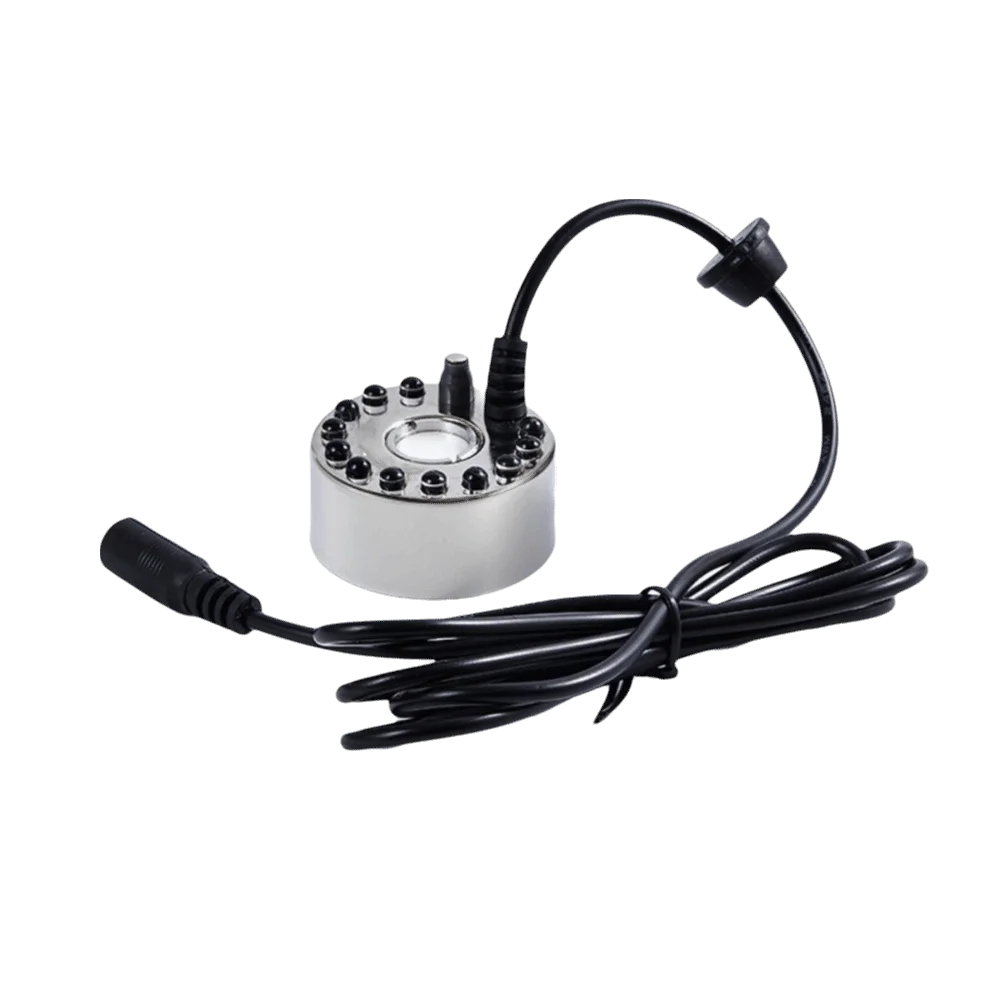 

Colorful Light Landscape Mist Maker 24v Transformer Ultrasonic Atomizing Head Ultrasonic Fogger Indoor Landscaping Nebulizer