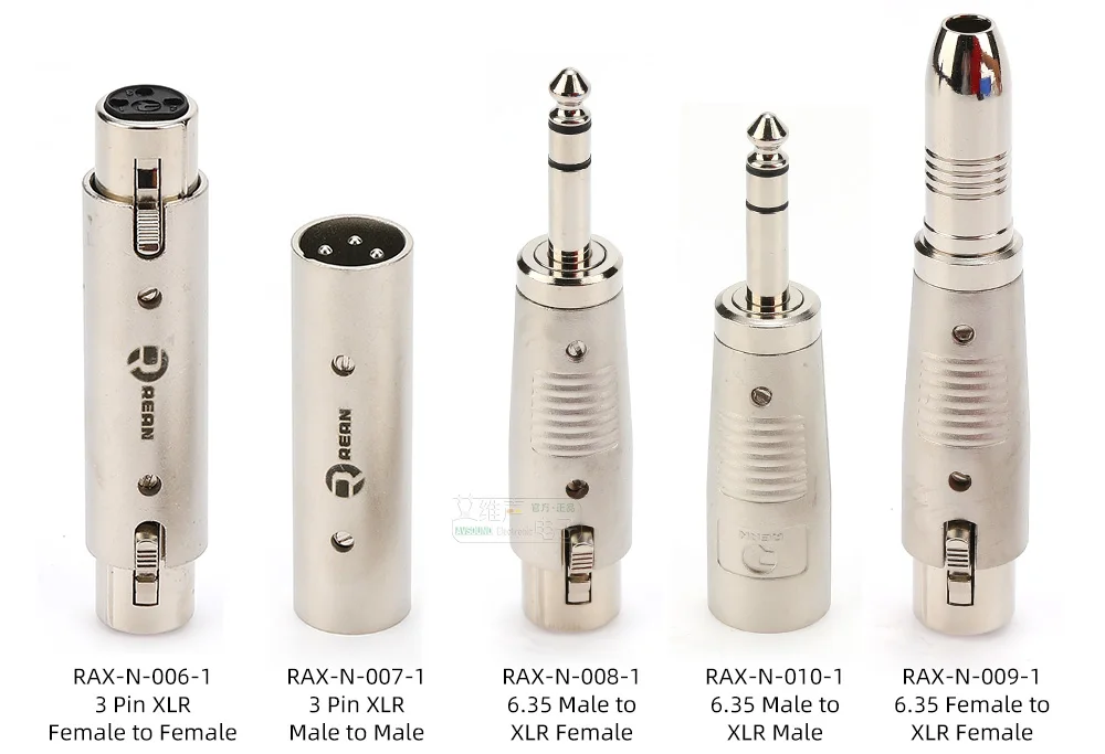 3-poliger XLR-Stecker auf Cinch-Buchse 6,35 3,5 Audio-Konvertierungsstecker Doppelwege-Docking-Stecker XLR auf XLR-Stecker-Buchse Video-Adapter – Detail 21
