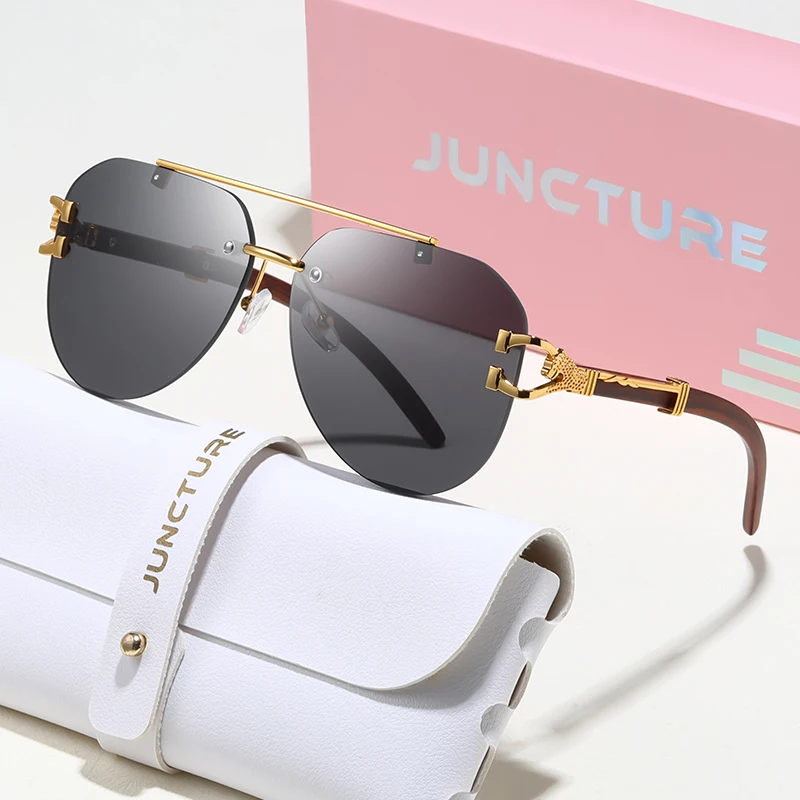 JUNCTURE Mode Klassische Pilot Sonnenbrille Frauen Männer Exquisite Trend Marke Sonnenbrille Im Freien Fahren Männlich Weiblich Gläser UV400