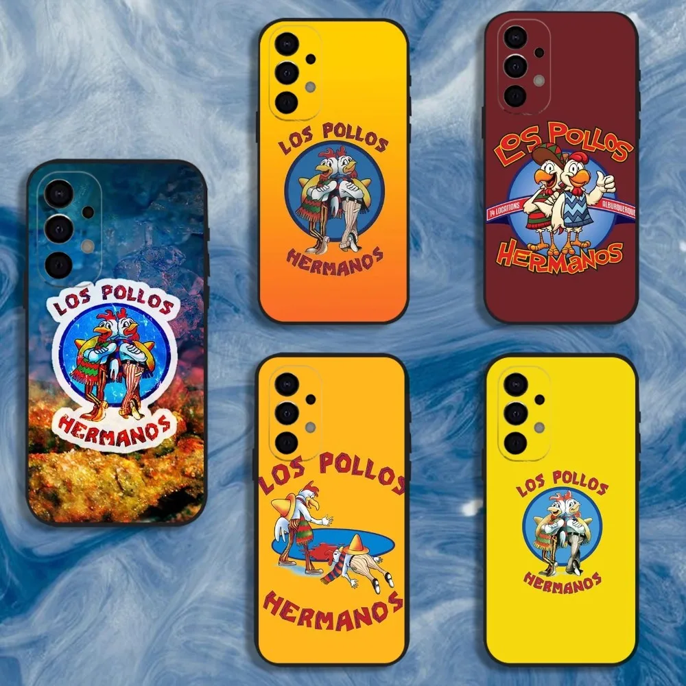 

Los Pollos H-Hermanos chicken Phone Case For Samsung S25,S24,S21,S22,S23,S30,Ultra,S20,Plus,Fe,Lite,Note,10,9,5G Black Cover