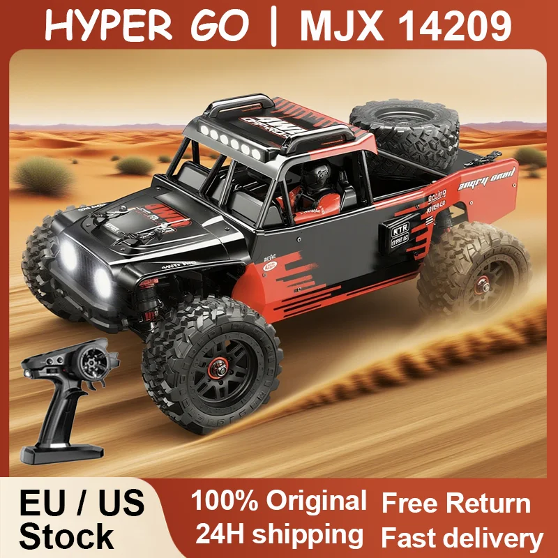 

Hyper Go MJX 14209 75 км/ч Бесщеточный радиоуправляемый автомобиль 1/14 2,4G с дистанционным управлением 4WD Внедорожный гоночный радиоуправляемый грузовик Электрическая игрушка для хобби