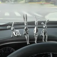 Car Ornaments Cartoon Animal Center Console Decoration Sitting Rabbit Personality Room Dining Table Desk Car Interior Decoration