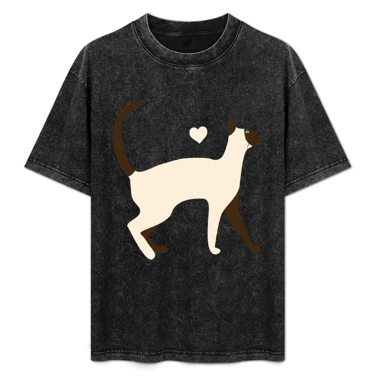 

Siamese Cat T-Shirt Work Casual Loose Fit T-Shirt
