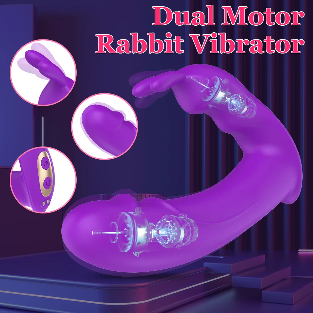 Vibratore del Dildo del vibratore del coniglio di controllo dell\'app per le mutandine dello stimolatore del clitoride del punto G delle donne