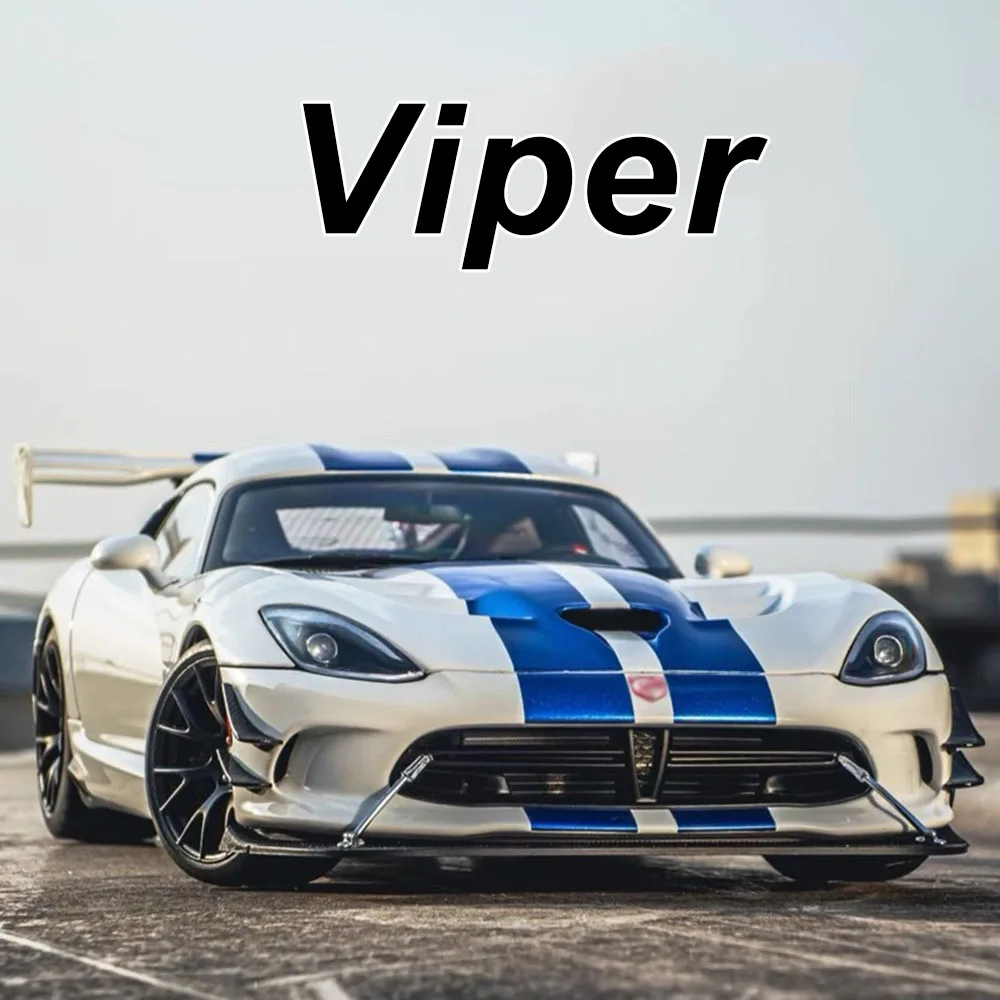 

1:32 Viper Mammoth Alloy Diecast Toy Model Cars Rubber Tire Light Music Vehicle Wheel Steering Miniature Car Boy Collection Gift
