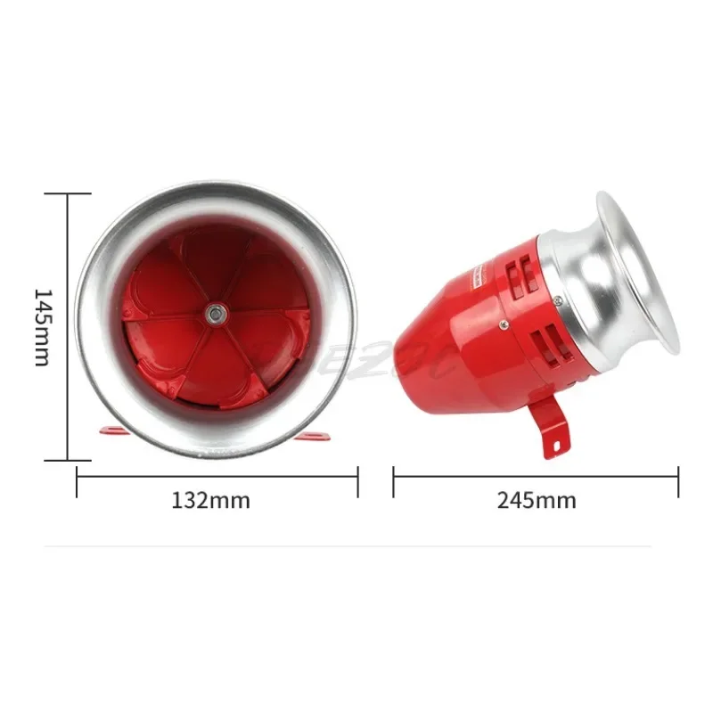 MS-390 Air Raid Siren Horn Industrial Alarm Sound Motor Siren 220V 12/24V Electric Air Defense Alarm High-decibel Horn