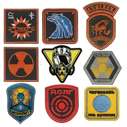 S. T.A.L.K.E.R. STALKER FACTION Sneaker ricamato Hook & loop patch russo Morale Badge Tactical Armband zaino Stickers