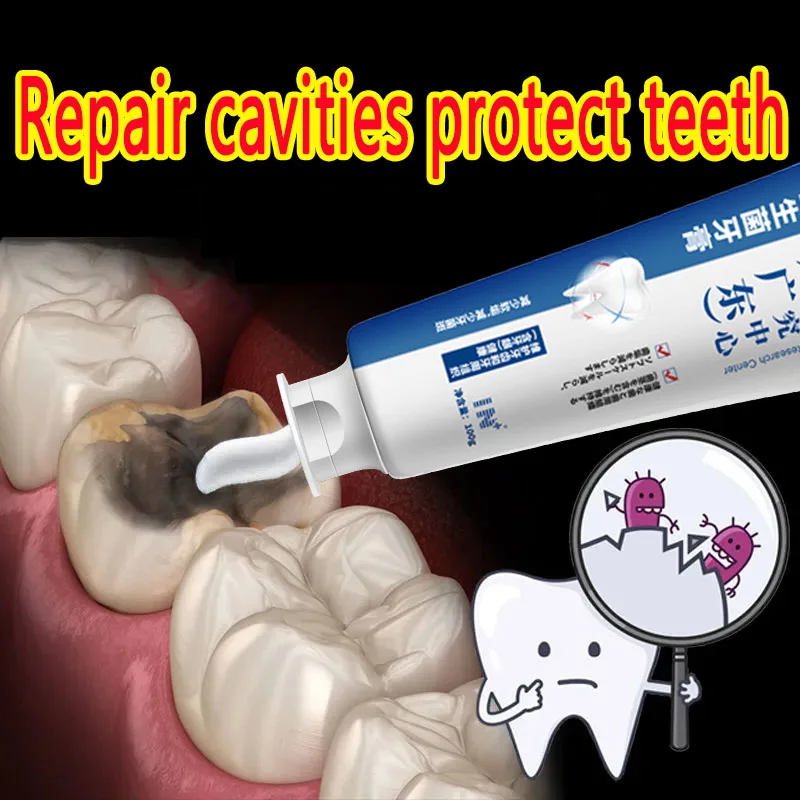 

Sdotter Quick Repair of Cavities Caries Removal of Plaque Stains Decay Whitening Yellowing Repair Teeth Teeth Whitening 100g New