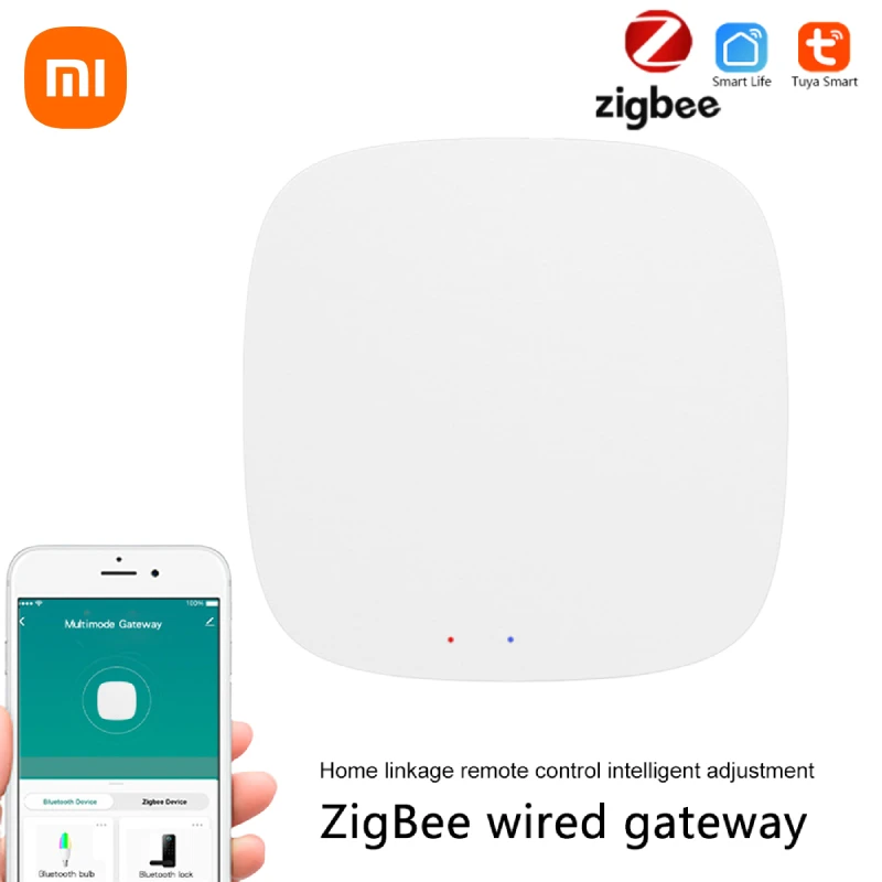 

Хаб-шлюз Xiaomi Tuya Zigbee 3,0, беспроводной мост для умного дома, дистанционное управление через приложение, автоматическое устройство, работает с Alexa Google