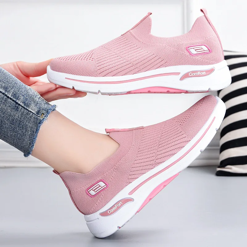 

Women's shoes, maternity shoes, socks shoes, soft soled breathable mesh casual sports shoes for middle-aged and elderly people