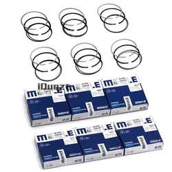 6pcs Piston Rings Set Mahle STD for BMW 330d 530d 730d E65 E92 M57D30 3.0 Diesel 11257798369