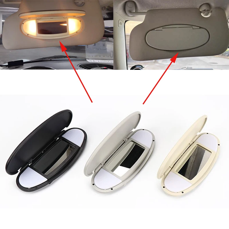 Car Sun Visor Windshield Sun Shield Mini Makeup Mirror Cover Cap for BMW Mini R50 R55 R56 Year 2007-2014 51167361833