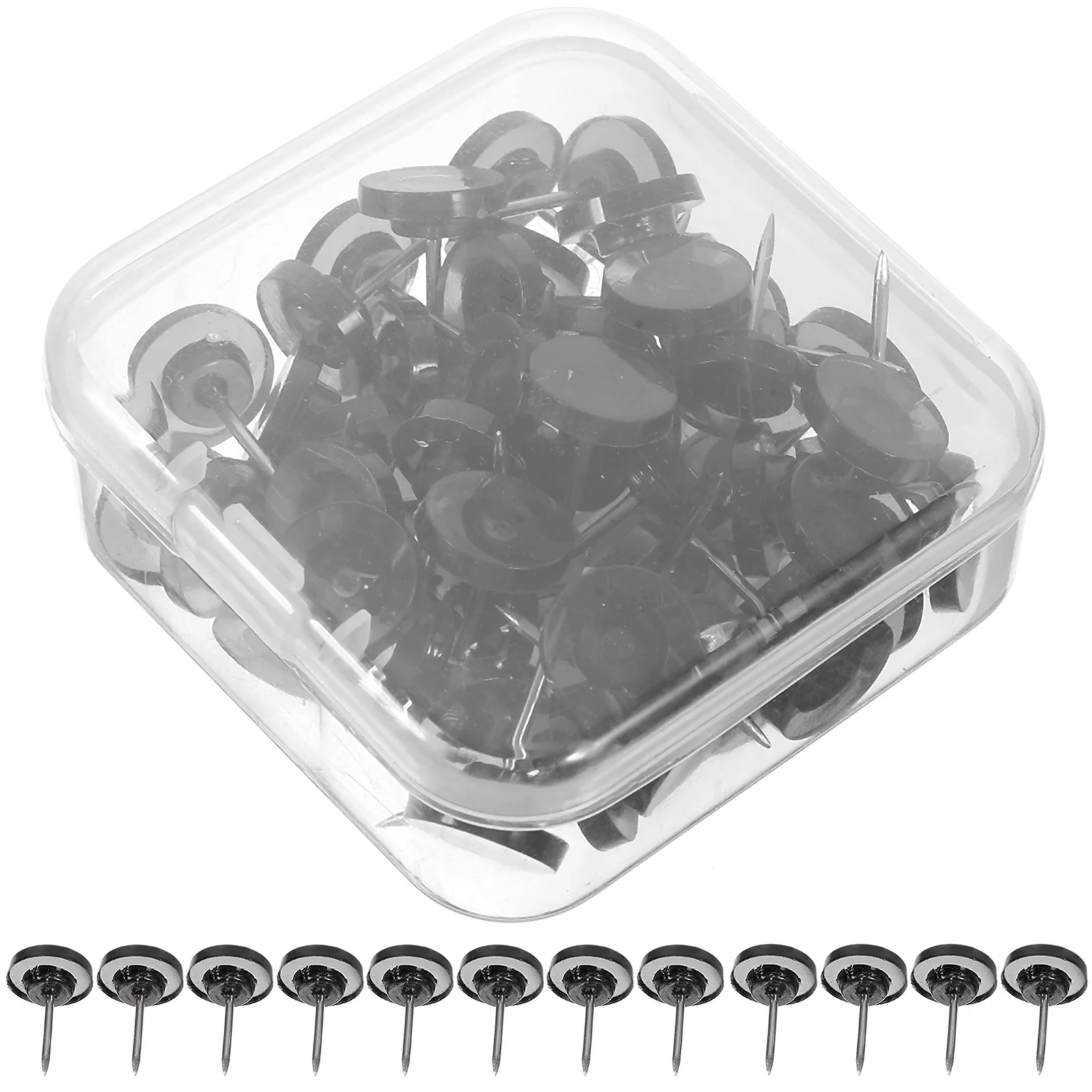 1 Box Round Pushpins Bulletin Board Tacks Cork Message Board Decorative Thumbtacks Office Home School Use Thumbtack