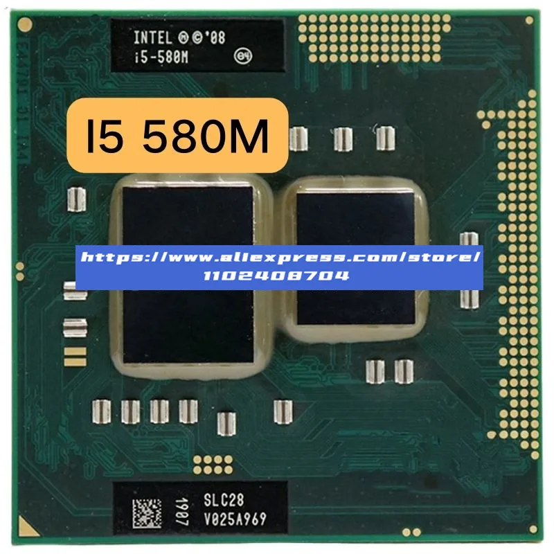 Intel Core i5-580M Processor (3M Cache, 2.66GHz ~ 3.33Ghz, i5 580M, SLC28) PGA988 Laptop CPU Compatible with HM55 PM55 HM57 QM57