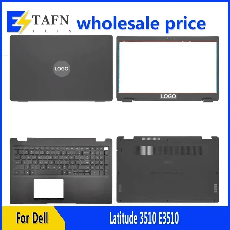 

New For Dell Latitude 3510 E3510 Laptop LCD Back Cover Front Bezel Upper Palmrest Bottom Base Case Keyboard Hinges