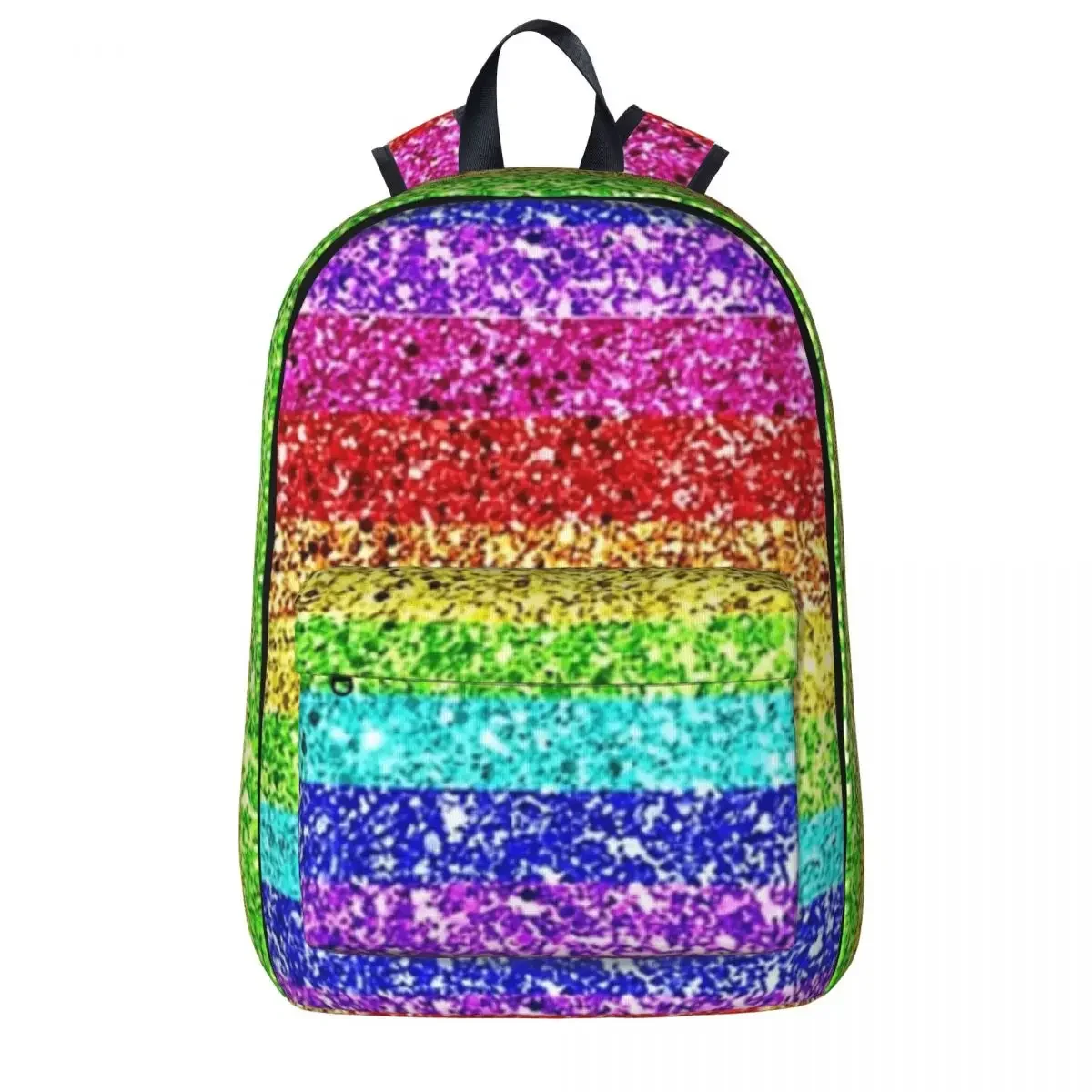 Rainbow Glitter Woman Backpacks Boys Girls Bookbag Casual Children School Bags Portability Laptop Rucksack Shoulder Bag