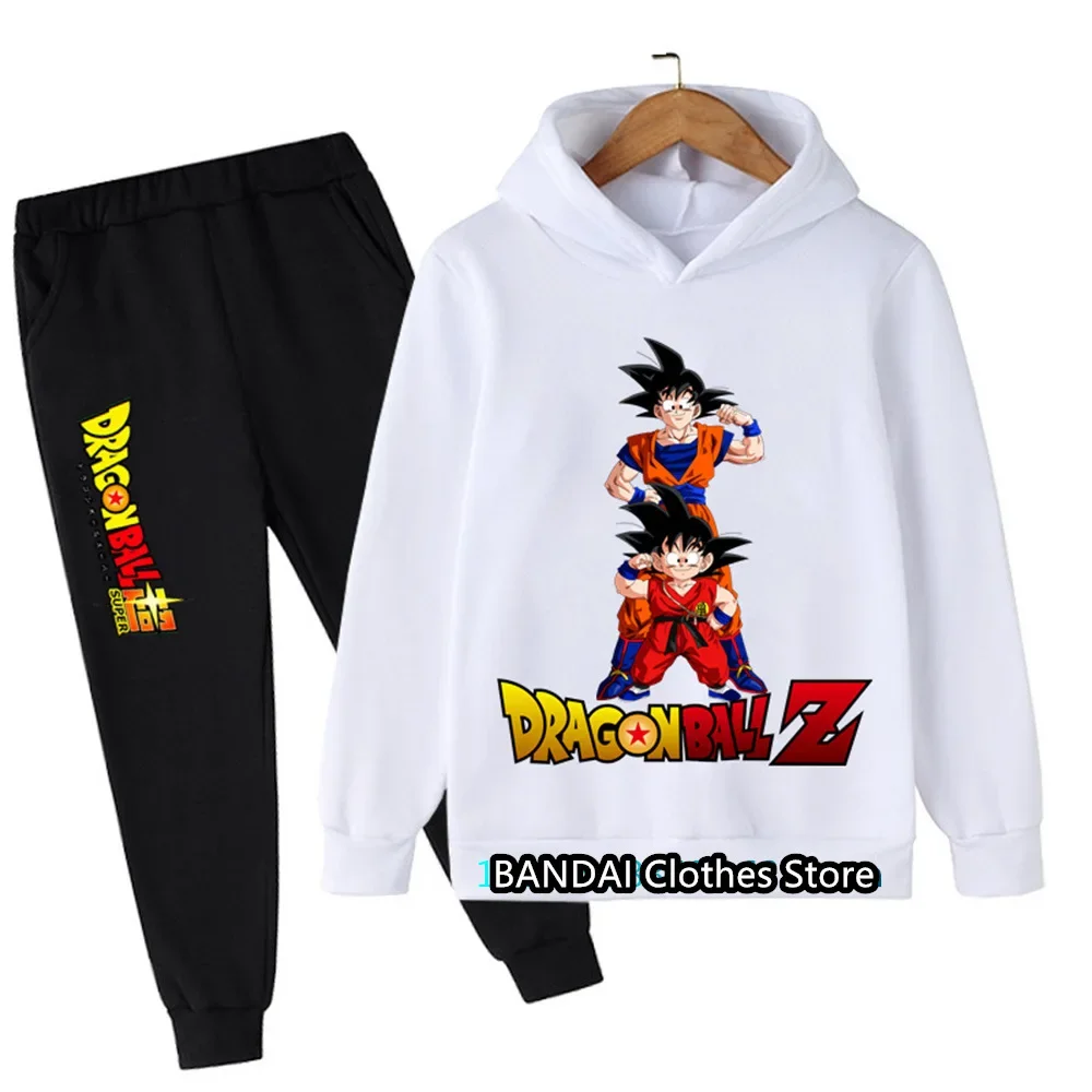 2025 New Anime Dragonball Hoodie Set Kids Boys Clothes Girls Clothing Anime Clothes Goku Hoodie Girls Sweatshirt Children 3-12y