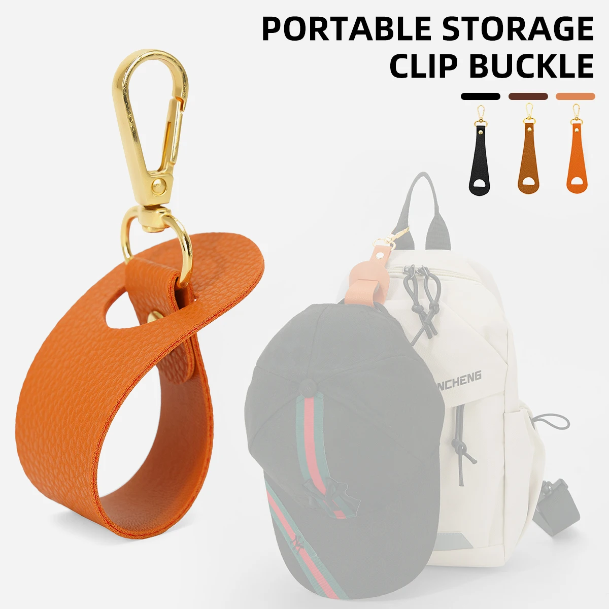 Pu Leder Hut Clip Hohe Qualität Handtasche Zubehör Hände Frei Lagerung Clip Schnalle Hut Halten Clip Outdoor Reise
