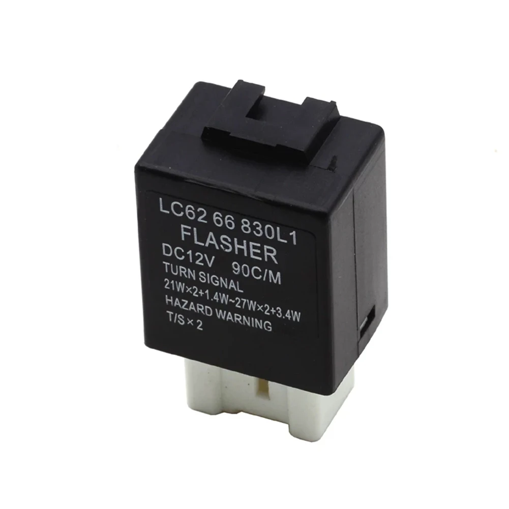 

1pc Car Turn Signal Flasher Relay Car Turn Signal Indicator Electronic Flasher Blinker Relay Car Motorcycle LC62-66-830