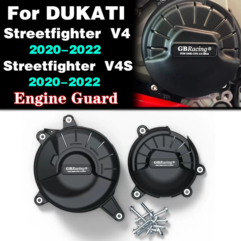 

Streetfighter V4 & V4S 2020 2021 2022 For DUCATI Motorcycles Engine cover Protection case For GB Racing