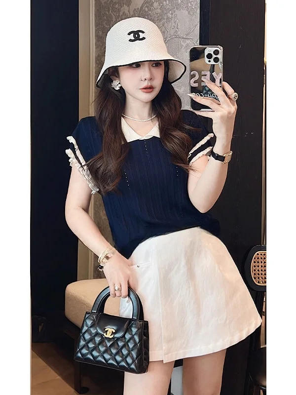 

Вязаный топ Pinziko Large Rabbit Polka Dot, цветной, в стиле бохо, маленький размер, женская мода