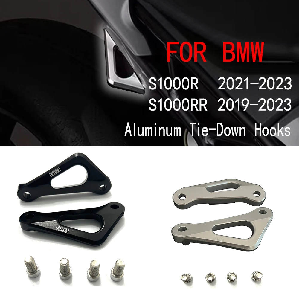 FOR BMW  CNC S1000R 2021-2023  Aluminum Tie-Down Hooks – No Drilling Required, Corrosion Proof S1000RR 2019-2023