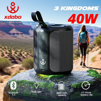 XDOBO Speaker Wireless Subwoofer For Home Smart TV Office Tablet Outdoor Camping Party 40W Soundbar 4400mAh Battery Boombox