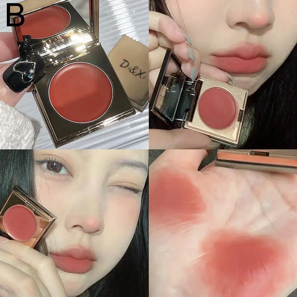 Idratante Blush Lip Cheek Balm Waterproof multiuso Lip Mud Cream duraturo schiarente opaco viso fard cosmetici per il trucco