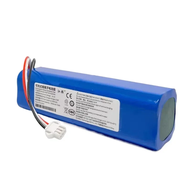 5200mAh Li-ion for ROIDMI Q6 Battery EVE EVA EVE PLUS SDJ01RM Robot Vacuum Cleaner Accessories Spare Parts Charging Battery