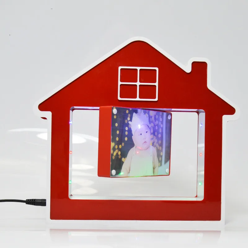 Regalo speciale progettato per bambini lampada a LED Girlfrend cornice per foto levitante magnetica bella immagine Display artigianato decorazioni per interni