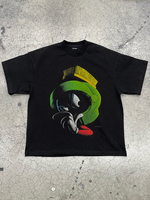 Martian Marvin Short-sleeved T-shirt Men's and Women's Oldschool Retro Trendy Brand High Street Heavy Half-sleeved Street Style