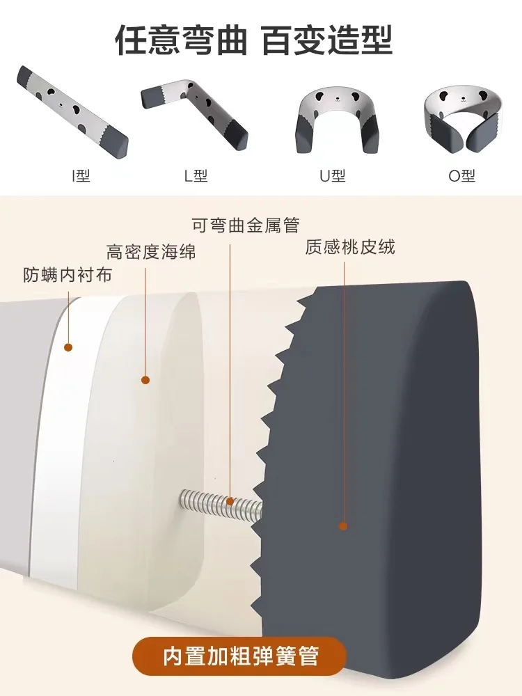 Baby Anti-drop Bed Fence Bedside Guardrail No Need To Install Bed Fence Soft Bag Baffle Bedroom Accessories Baby