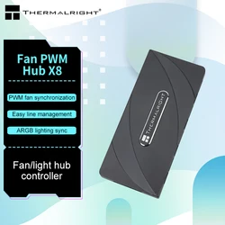 Thermalright Fan PWM Hub X8 Motherboard SYNC/4PIN PWM+3PIN+5V ARGB 140X64x16mm Hub