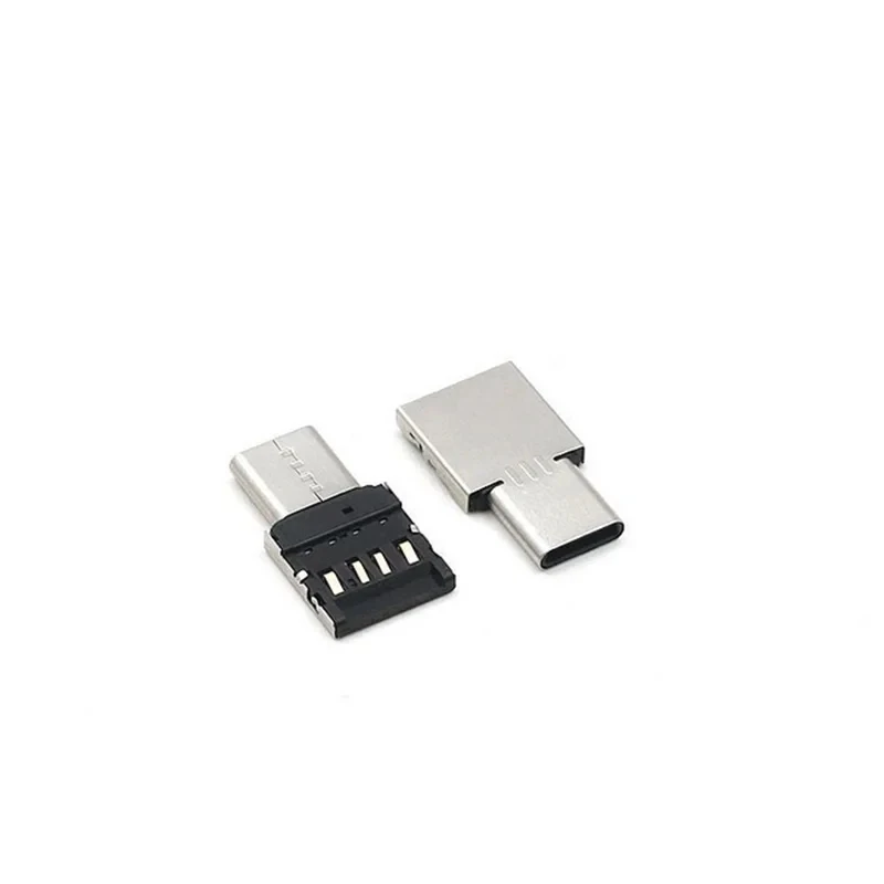 1-5pcs Type C To USB 2.0 OTG Adapter Micro USB Type-c Male To USB Female Converter For Macbook Samsung S20 USB C OTG Connector