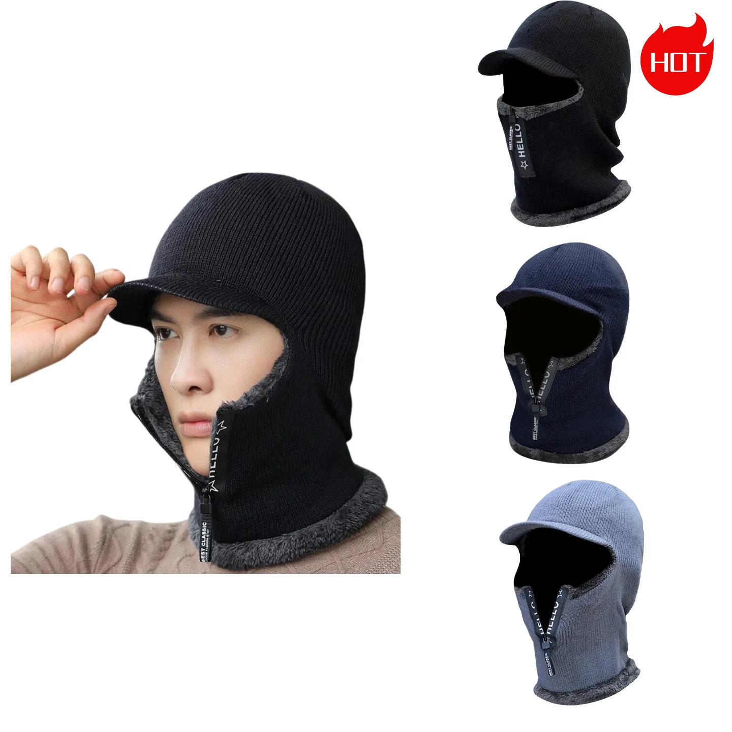Wool Scarf Men - 1pc New Men Winter Warm Wool