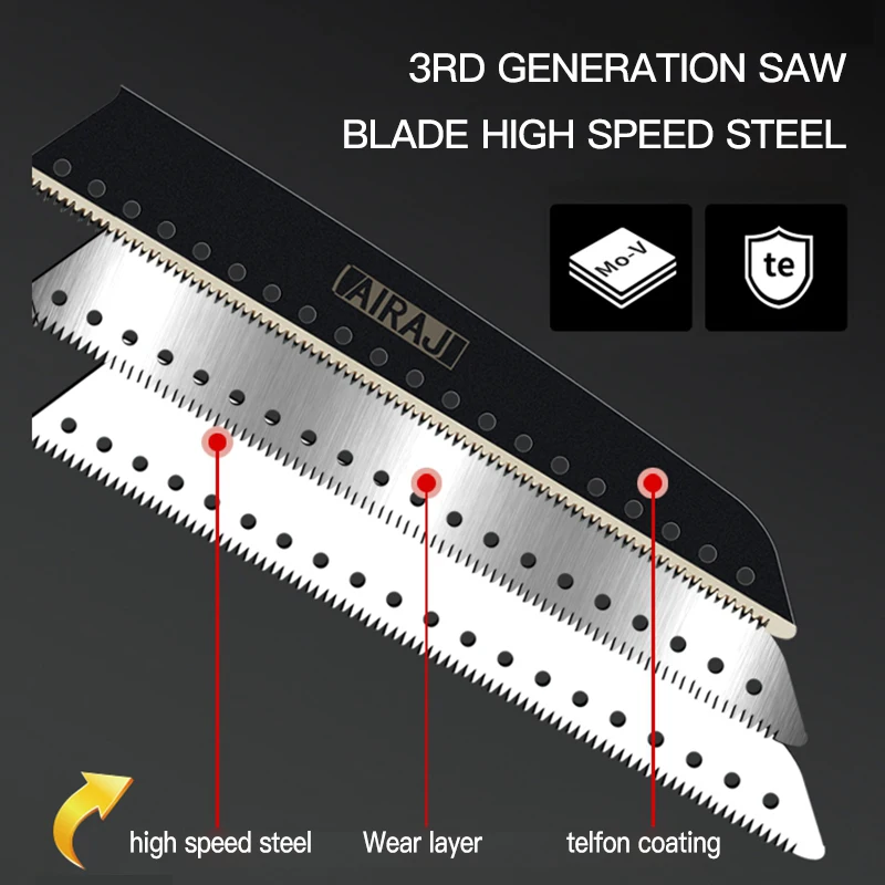 Hand Saw SK5 Folding Saw AIRAJ Woodworking Cutting Saw Tree Pruning Handle Collapsible Sharp Upgrade Camping Professional Saw