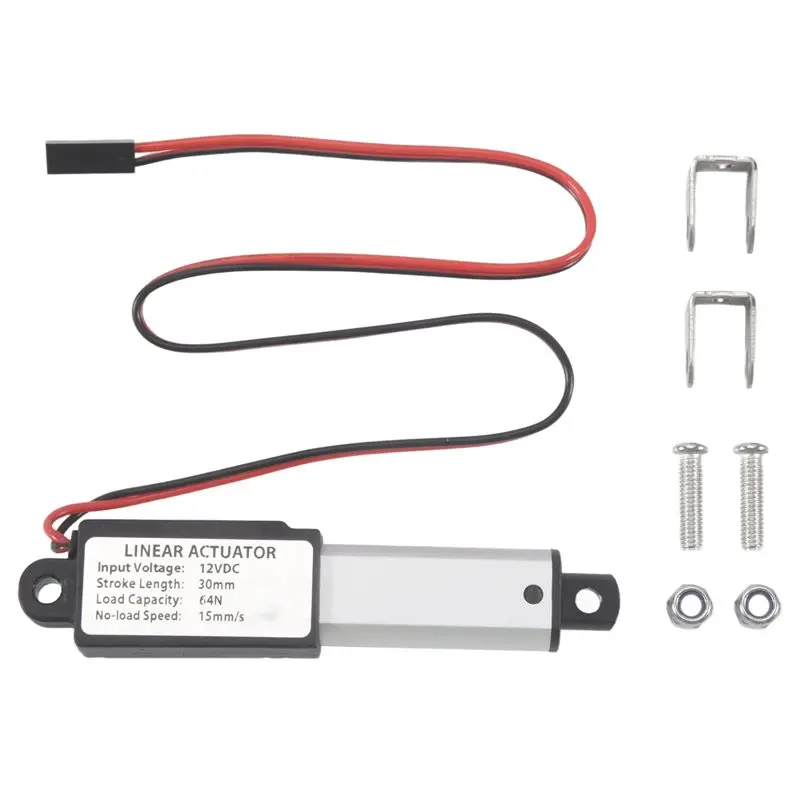 [HOT!A34R】 Electric Mini Linear Actuator Stroke, 64N/14.4Lb, Speed 0.6Inch/S Mini Waterproof Motion Actuator Small 12 V DC