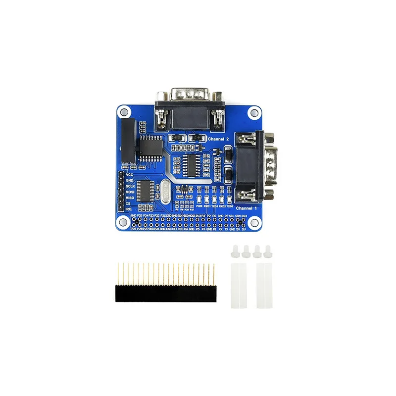 2-قناة معزولة RS232 توسيع قبعة لتوت العليق Pi SP3232 + SC16IS752 SPI المراقب المالي مع دوائر حماية متعددة على متن الطائرة