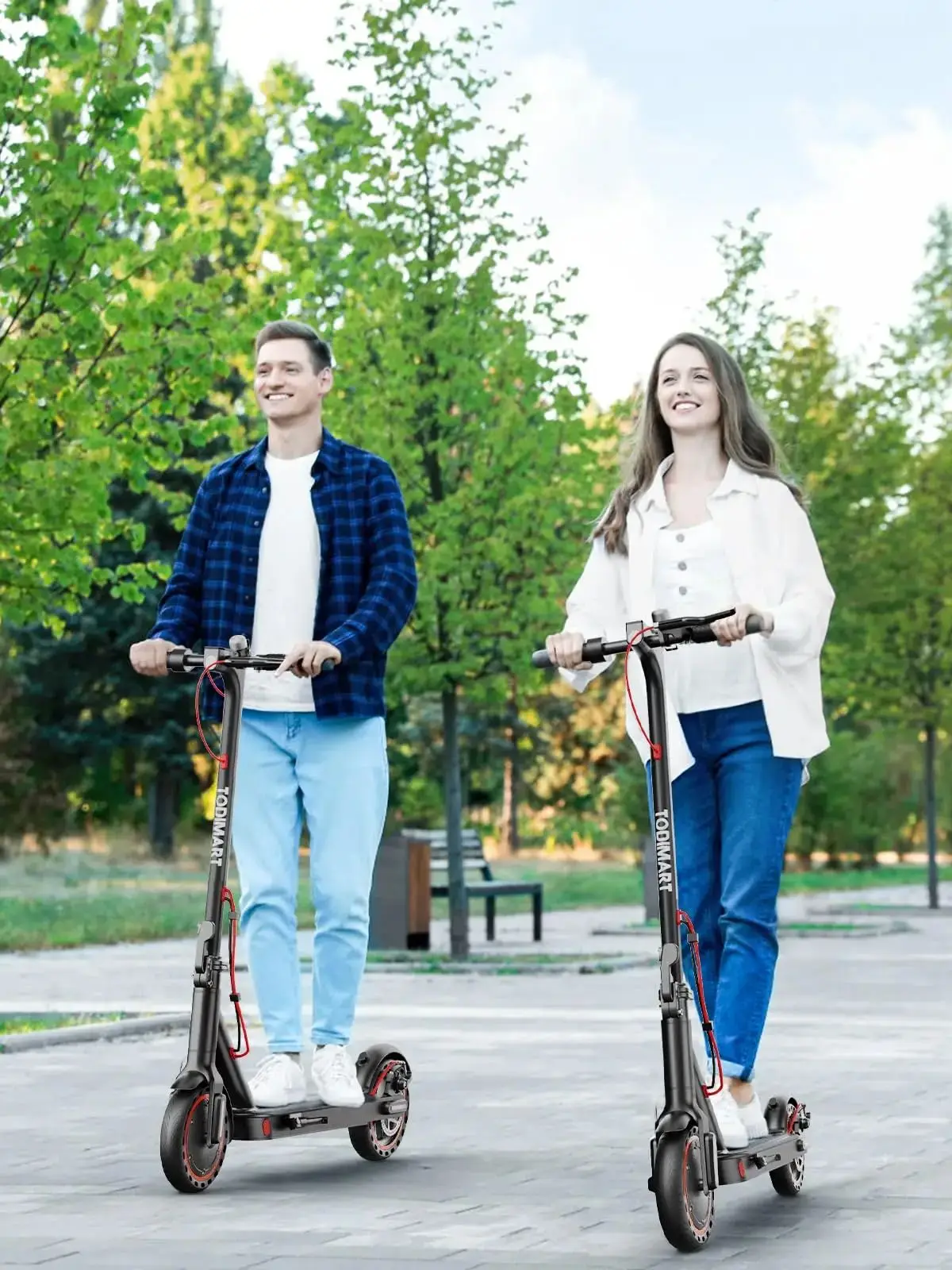 SEEMAR S3 elektrische scooter met app-functie met houder voor mobiele telefoon en antidiefstalbeveiliging Opvouwbare E-scooter 25-30 km - afbeelding 2