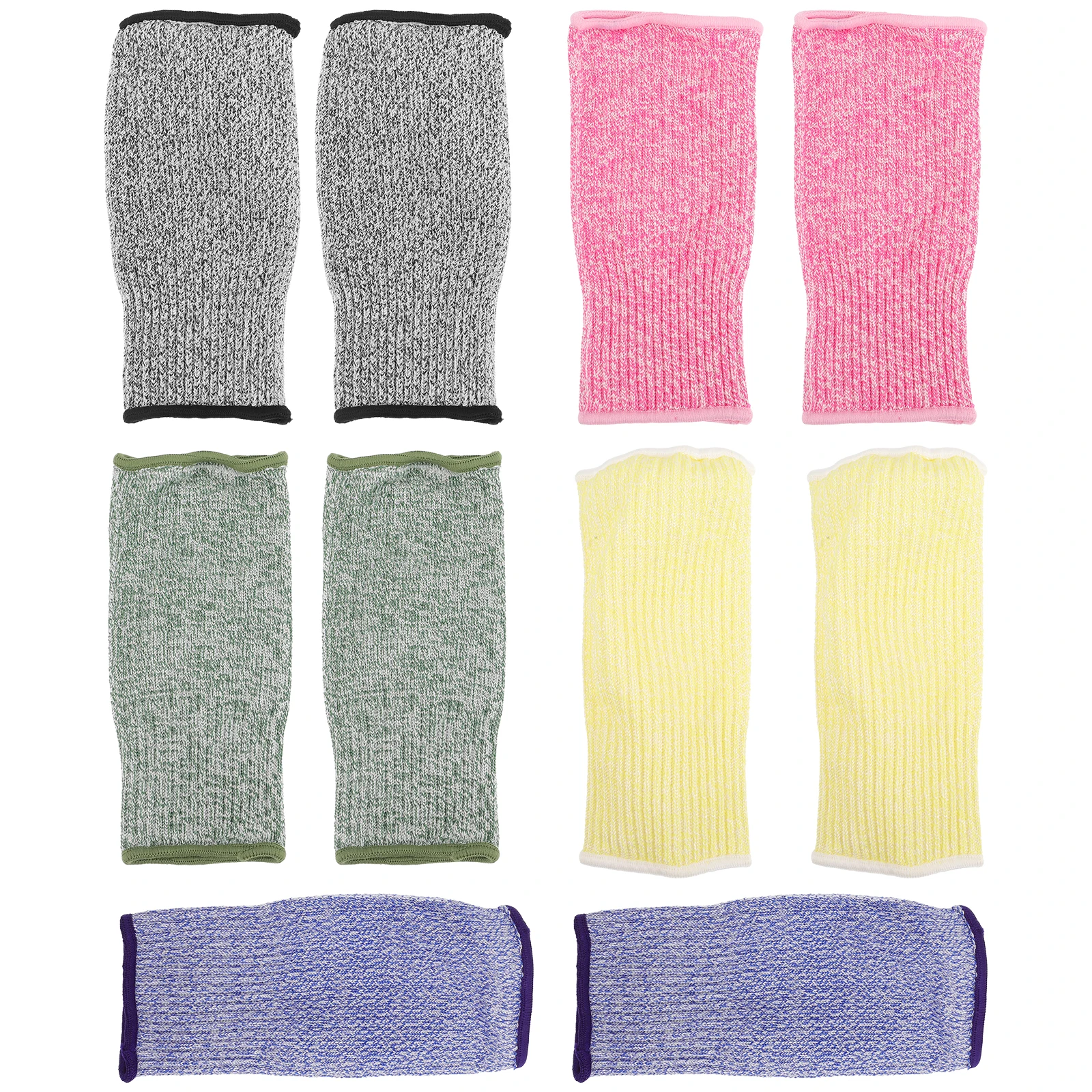 

5 Pairs Cut Resistant Arm Sleeve Forearm Guards Protector Anti Cut Safety Work Gloves Gardening Woodworking Agriculture